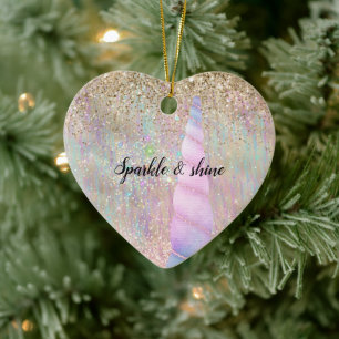 Unicorn Sparkle Keramisch Ornament