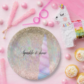 Unicorn Sparkle Papieren Bordje (Feest)