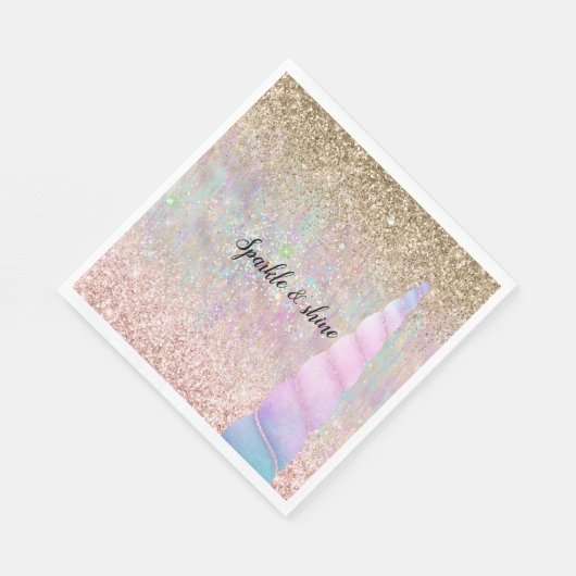 Unicorn Sparkle Servet (Hoek)