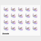 Unicorn sparkle sticker. ronde sticker (Vel)