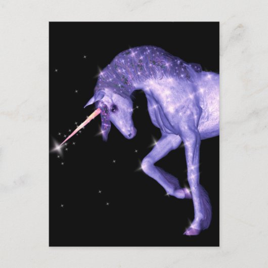 Unicorn Sparkles Briefkaart (Voorkant)