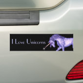 Unicorn Sparkles Bumpersticker (Op auto)