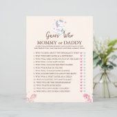 Unicorn spel raden wie regenboog Baby shower (Staand voorkant)