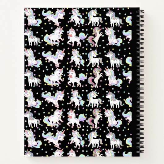 Unicorn Spiral Notitieboek (Achterkant)