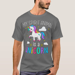 Unicorn Spirit Animal Fantasy Fairytale Lovers T-shirt