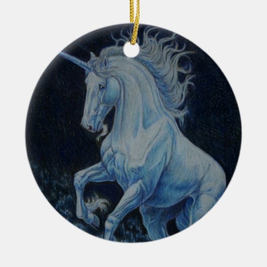 Unicorn Splash Keramisch Ornament (Voorkant)