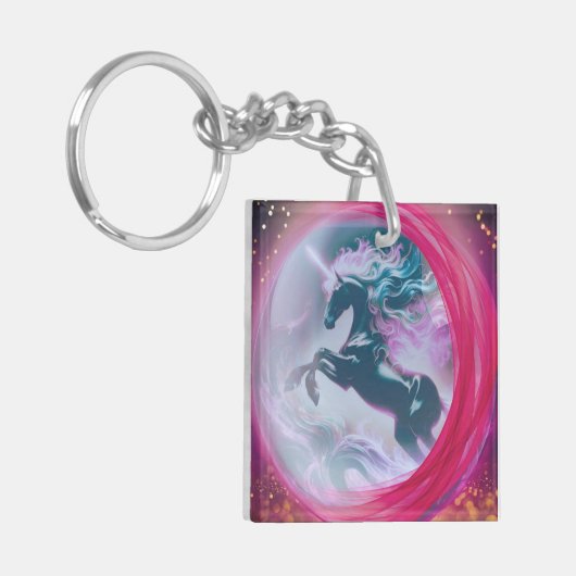 Unicorn Splash-Sleutelhanger Sleutelhanger (Voorkant Links)