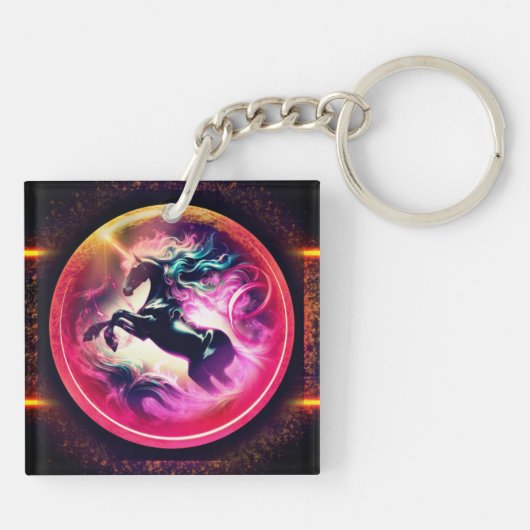 Unicorn Splash-Sleutelhanger Sleutelhanger (Achterkant)