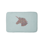 Unicorn Sprinkles Turquoise Bath Mat (Voorkant)