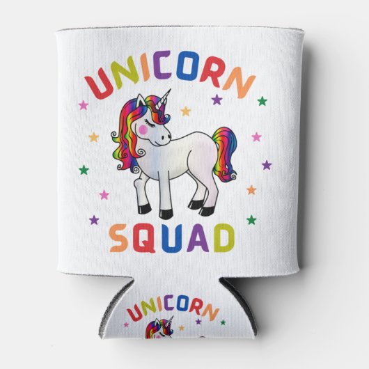 Unicorn Squad Blikjeskoeler (Voorkant)