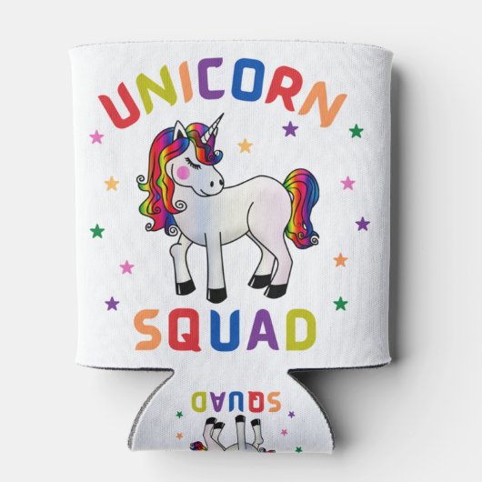 Unicorn Squad Blikjeskoeler (Achterkant)