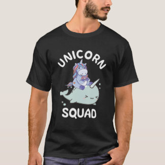 Unicorn Squad Dab Narwhal Ocean Fish Orca Mammal L T-shirt