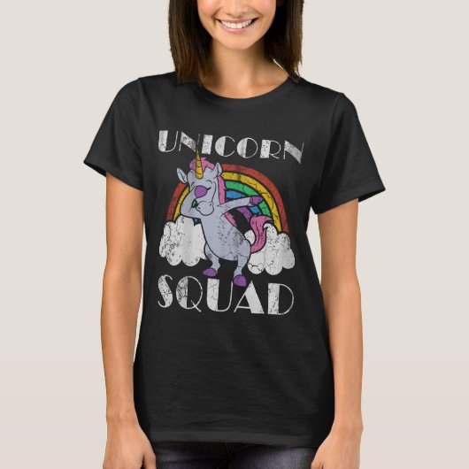 Unicorn Squad Dabbing T-shirt (Voorkant)