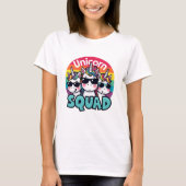 Unicorn Squad Einhorn Einhörner Regenbogen T-shirt (Voorkant)