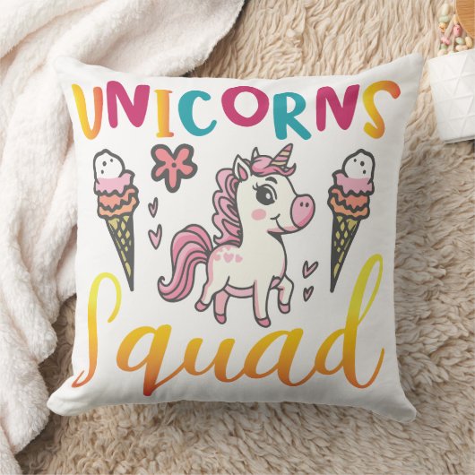 Unicorn Squad Kussen (Deken)