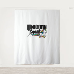 Unicorn Squad Rainbow Unicorns Liefhebber Grappig Wandkleed