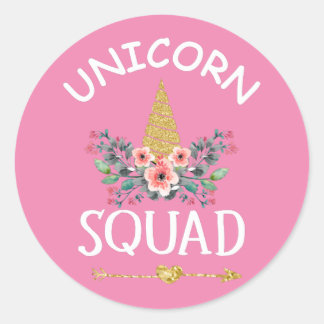 Unicorn Squad Ronde Sticker