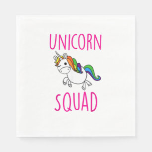 Unicorn Squad Schattige Funny Unicorn Party Shirt  Servet
