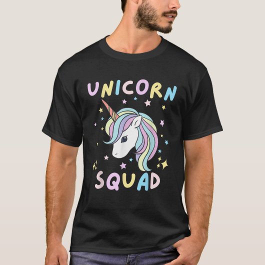Unicorn Squad Schattige Rainbow Lover Familie Verj T-shirt (Voorkant)