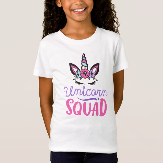 Unicorn Squad Shirt, Unicorn Birthday Group T-shirt (Voorkant)