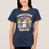 Unicorn Squad Tri-Blend Shirt (Voorkant)