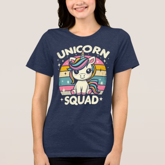 Unicorn Squad Tri-Blend Shirt (Voorkant)