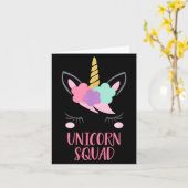 Unicorn Squad Unicorn Gift Kaart (Gele Bloem)