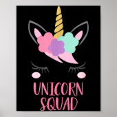 Unicorn Squad Unicorn Gift  Poster (Voorkant)