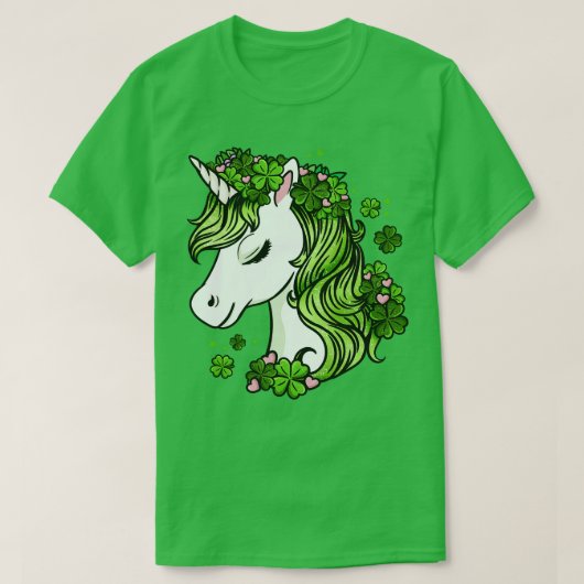 Unicorn St Patricks Day T-shirt (Design voorkant)