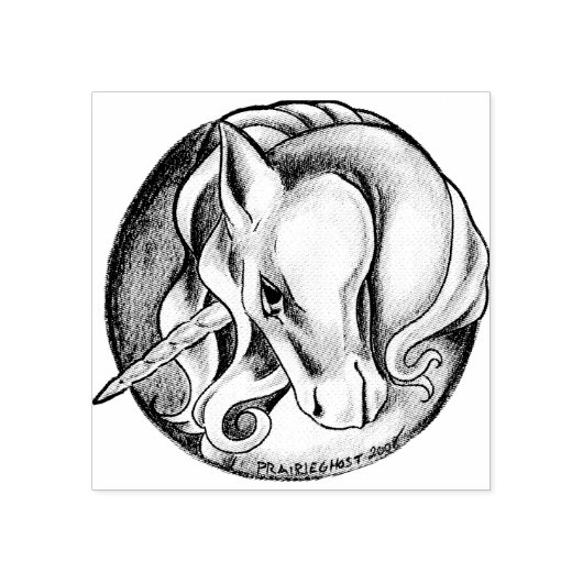 Unicorn Stamp Rubberstempel (Afrduk)