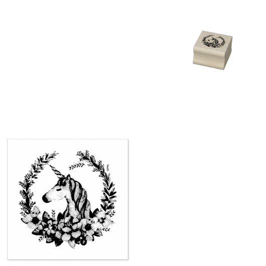 Unicorn Stamp Rubberstempel (Gestempeld)