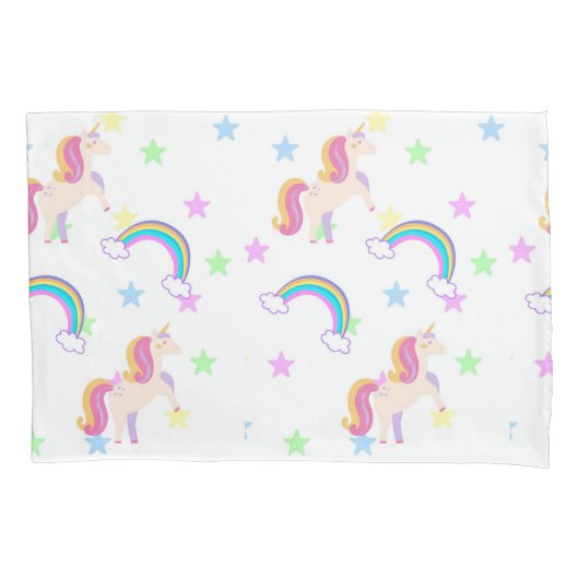 Unicorn Standard Pillow Case  Kussensloop (Voorkant)