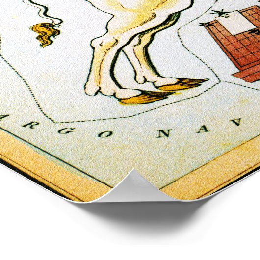 Unicorn Star Chart - Monoceros Constellation Poster (Hoek)