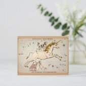  Unicorn Star Constellation Map Briefkaart (Staand voorkant)