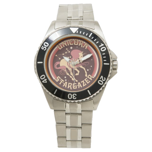 Unicorn Stargazer horloge (Voorkant)