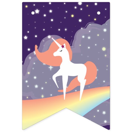 Unicorn Starscape Vlaggetjes (Tweede vlag)