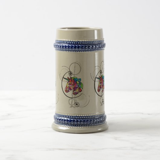 Unicorn Stein Bierpul (Center)