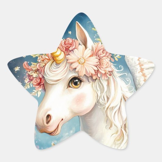 UNICORN STER STICKER (Voorkant)