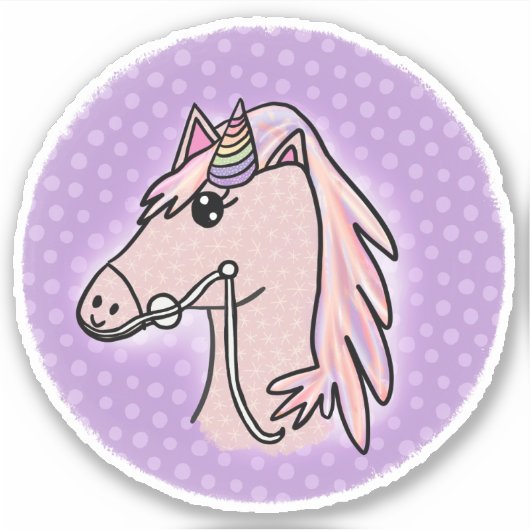 Unicorn Sticker (Voorkant)