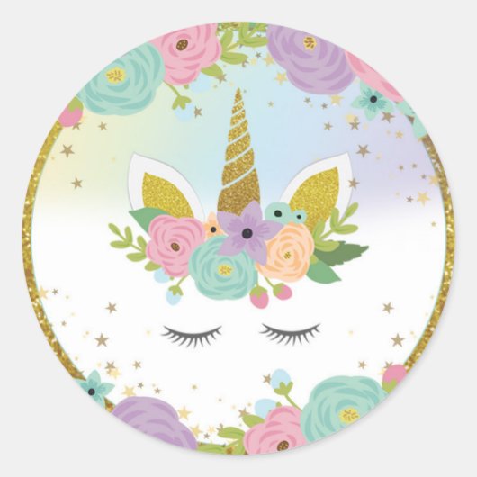 Unicorn Sticker (Voorkant)