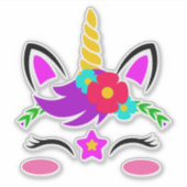 Unicorn Sticker (Voorkant)