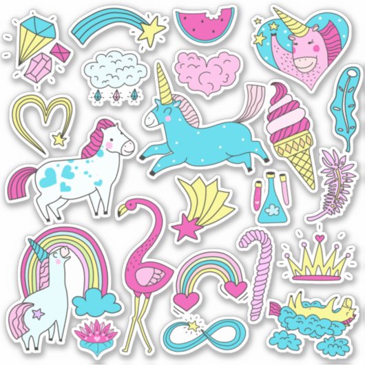 Unicorn Sticker (Voorkant)