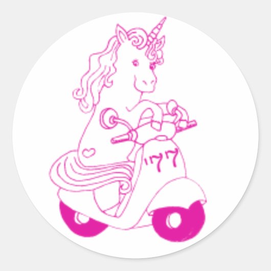 Unicorn Sticker (Voorkant)