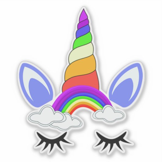 Unicorn Sticker (Voorkant)