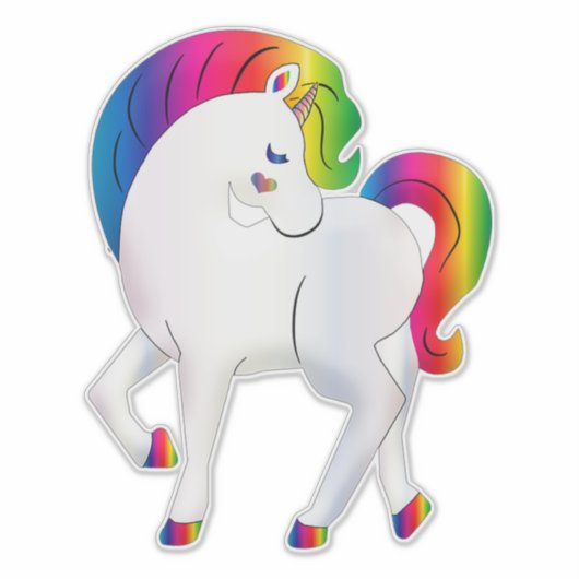 Unicorn Sticker (Voorkant)
