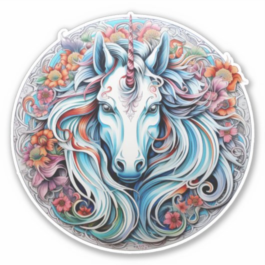 Unicorn Sticker (Voorkant)
