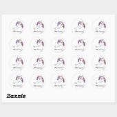 Unicorn Sticker, Classroom Decor, Unicorn Ronde Sticker (Vel)