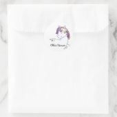 Unicorn Sticker, Classroom Decor, Unicorn Ronde Sticker (Tas)