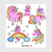 Unicorn sticker verpakking (Vel)