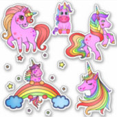 Unicorn sticker verpakking (Voorkant)